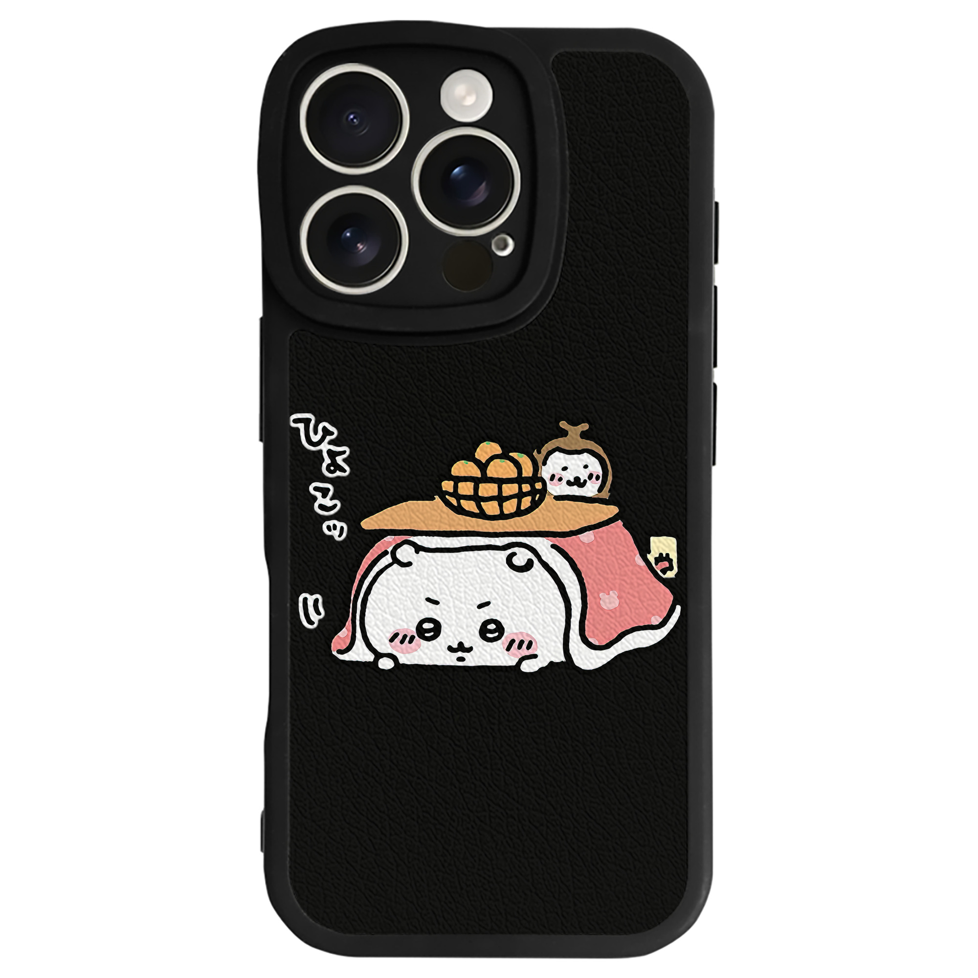 （画像用） ちいかわ ちいかわ Chii-kawa chiikawa 【iPhone 16シリーズ対応】シリコンスマホケース（レザー調） 材質：シリコン